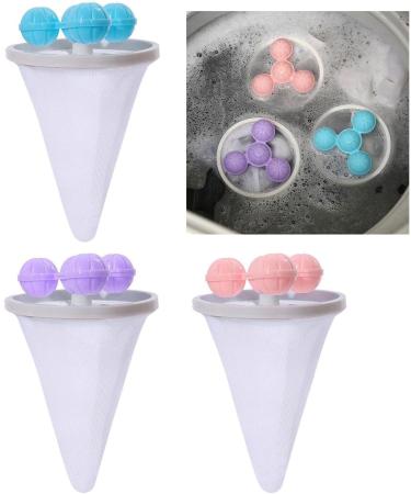YIAGXIVG Pack Of 4 Washing Machine Hair Filter Washing Machine Hair Remover Hair Filter Net Bag Hair Remover For Washing Machine Hair Filter Net Bag Purple - Buy Online on SooperMarket.com