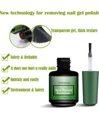 Gel Nail Polish Remover Effective Gel Polish Remover Easily Quickly Soak off Gel Polish in 2-5 Minutes No Need for Foil Soaking or Wrapping Don't Hurt Your Nails (15ml+Cuticle Pusher) Repair Gel - Buy Online on SooperMarket.com