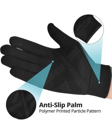 Extremus Winter Gloves for Men Women  Touchscreen Running Gloves  Anti-Slip Palm Warm Gloves for Running  Cycling  Hiking & Driving  Cold Weather Thermal Gloves Liner A:Black-Gray Large - Buy Online on SooperMarket.com