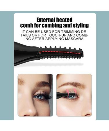 Toseky Lash Curler Heated Eye Lash Heating Curler Rechargeable - Electric Curling Tool Eyelash Device for Beauty Salon Business Trips Home Black - Buy Online on SooperMarket.com
