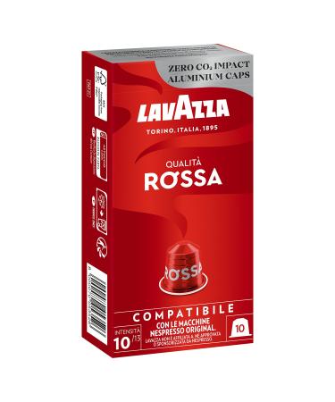 Lavazza Qualit Rossa full-bodied and balanced espresso 10 capsules Nespresso compatible Qualit Rossa 10 pieces (1 pack)