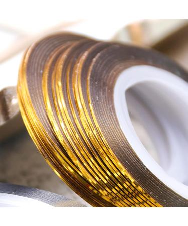 Worparsen Nail Accessories Manicure Line Striping Tape Luxury Creative Golden - Buy Online on SooperMarket.com