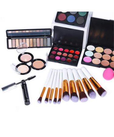 Full Makeup Kit for Women - Professional Cosmetic Gift Set with Eyeshadow Lipstick Concealer & Brushes - Buy Online on SooperMarket.com