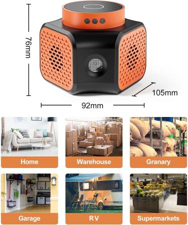 Meilen Ultrasonic Mouse Repellent with 9 Strobe Lights - Indoor Rodent, Squirrel, and Rat Control for House, RV, Garage - Buy Online on SooperMarket.com