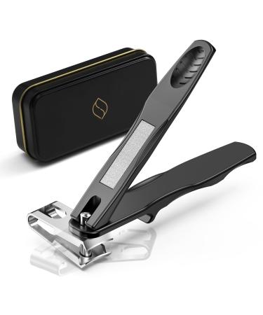 FERYES 360 Rotating Nail Clippers for Seniors Long Handle Fingernail Clippers for Men and Women Ergonomic EZ Grip Toenail Clippers for Thick Nails