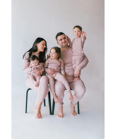 DreamBuy 20 Colours Unisex Ribbed Pyjama Set for Babies, Boys, Girls, Women, and Men - 1-2 Years | Velvet Mocha - Buy Online on SooperMarket.com