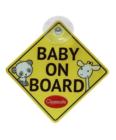 Clippasafe Baby and Child On Board Sign