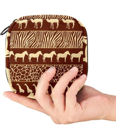 Wild Animals African Pattern Period Pouch - Tampon Storage Bag for Teen Girls - Buy Online on SooperMarket.com