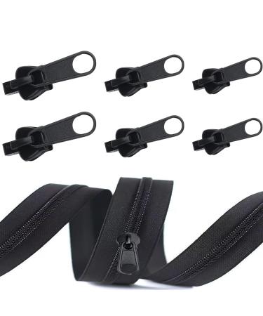 6 pieces of zipper replacement zipper zipper repair set removable metal zipper pull for wallets clothes jeans suitcases luggage