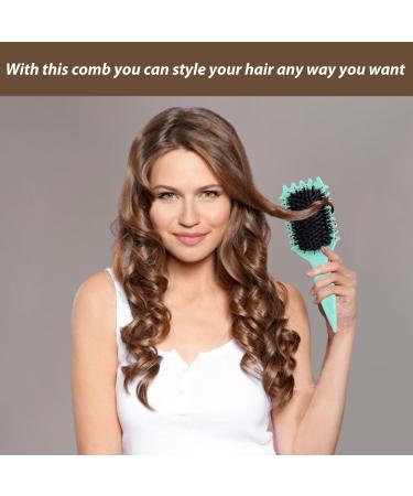 NILUTO Curl Defining Brush Curly Hair Brush Curl Brush for Curly Hair Curl Define Styling Brush Shaping and Defining Curls For Women Men Less Pulling and Curl Separation (1pcs Green) - Buy Online on SooperMarket.com