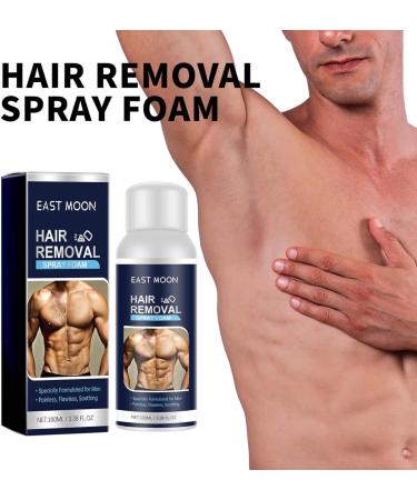 Men Hair Removal cream Spray Natural Permanent Hair Removal Spray for Face Underarm Arm Leg Non-Irritating Depilatories Product - Buy Online on SooperMarket.com