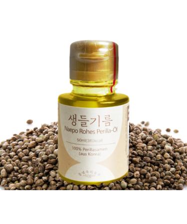 Naepo Raw Perilla Oil 50ml |First-class cold-pressed Korean Perilla Samen Oil |Rich in nutrients and omega-3 |Versatile in the kitchen
