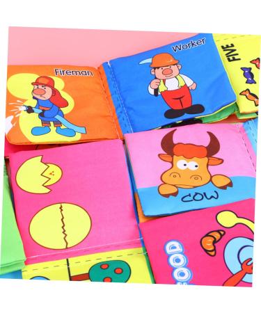 Buy iBasenice 12 Pcs Toy Cloth Book - Children's Animal Reading Material - Soft Safe & Engaging Baby Books - International Shipping Available! - Buy Online on SooperMarket.com