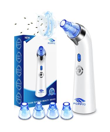 Blackhead Remover Vacuum, POPPYO Blackhead Pore Vacuum, Electric Facial Blackhead & Blemish Removers Cleaner, Blackhead Vacuum for Women Blue