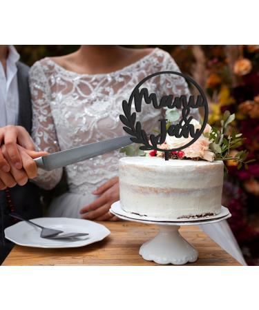 Personalized Natural Wood Cake Topper - Custom Name Decoration in Birch Multiplex - Perfect for Any Occasion - Buy Online on SooperMarket.com