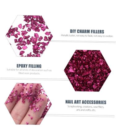 1 Glass Chip Rhinestones Epoxy Resin Nail Accessories Resin Epoxy Nail Art Stone Manicure Fillers Diy Nail Art Crushed Glass Diy Epoxy Filling Diy Fillers Irregular Nail Stickers 0.5X0.3cm Rosy - Buy Online on SooperMarket.com