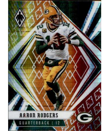 2020 Panini Phoenix Fire Burst #19 Aaron Rodgers Green Bay Packers Football Card