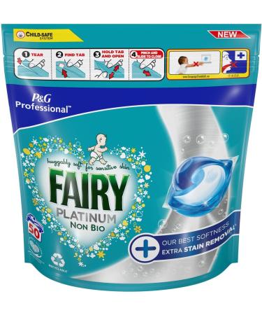 Fairy Non Bio Platinum Pods with Extra Stain Removal 100 Wash - Buy Online on SooperMarket.com