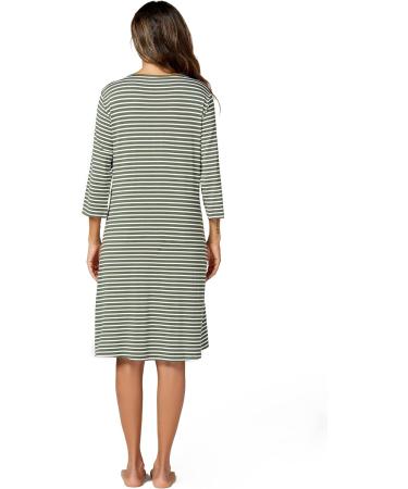 Marvmys Maternity Nightdress for Hospital Breastfeeding - 3/4 Sleeves Nursing Nightgown, XL, A-Green - Buy Online on SooperMarket.com
