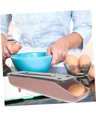OSALADI 1pc Egg Carton Outdoor Storage Bins Clear Tray Plastic Egg Organizer Egg Case Stackable re-usable Pink 33.2X9X7CM - Buy Online on SooperMarket.com