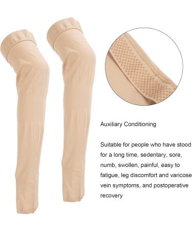 Toe-Free Compression Stockings for Varicose Veins - Full-Length 23-32 mmHg Leg Tights - Size 3XL | International Shipping Available - Buy Online on SooperMarket.com