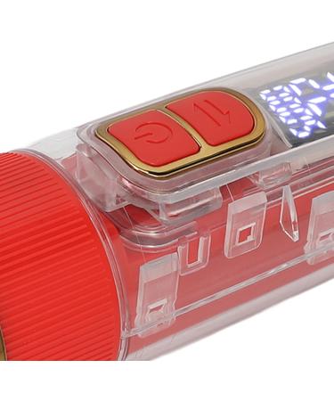 Buy Transparent Electric Hair Clipper | Hair Cutting Kit with 4 Guided Combs - Rechargeable & Ergonomic - Ideal for Salon Use (Red - Buy Online on SooperMarket.com