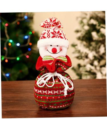 KOMBIUDA 1pc Snowman Storage Candy Bag Bags Kids Ornament Hanging Knitted Portable Christmas Adorable 1 count (Pack of 1) As Shown - Buy Online on SooperMarket.com
