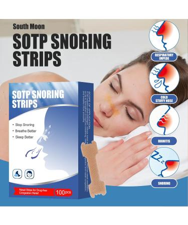 100pcs Nasal Strips for Snoring Relief - Professional Congestion Solution for Improved Breathing & Nighttime Sleeping - Men & Women - Nose Breathe Easy - Buy Online on SooperMarket.com