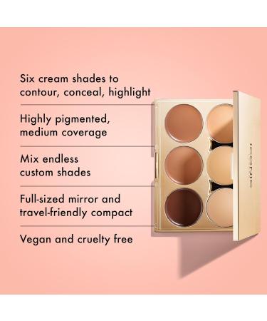 ICONIC LONDON Multi Use Sculpting Palette - Contour Conceal & Highlight | Cruelty-Free & Vegan Makeup | Shop Internationally - Buy Online on SooperMarket.com