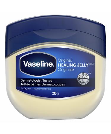 Vaseline Petroleum Jelly for dry cracked skin Original 100% pure petroleum jelly 215 g Original 215 g (Pack of 1)
