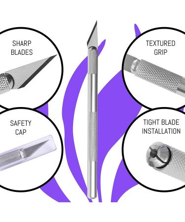 WA Portman Precision Craft Knife & Cutting Mat Set | 12x18 Inch Self-Healing Mat, 2 Knives & 50 Blades - Buy Online on SooperMarket.com