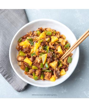 HMR Chicken with Barbecue Sauce, Rice, and Beans Entree - 6 Servings, 7.2 oz. Each - Ready to Eat Meals - Buy Online on SooperMarket.com