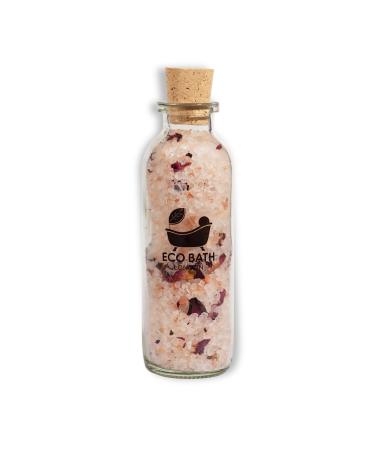 Rose Himalayan Bath Salt 300g - Luxurious Rose Bath Salt for Relaxation and Skin Care Pink Himalayan Salt Infused with Rose Petals for Soothing and Calming