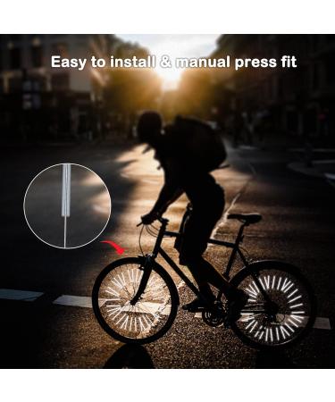 Buy Gigmeta 72-Piece Spoke Reflectors for Bikes | 360 Visibility Cat Eye Reflectors | Easy Assembly Bicycle Accessories - Buy Online on SooperMarket.com