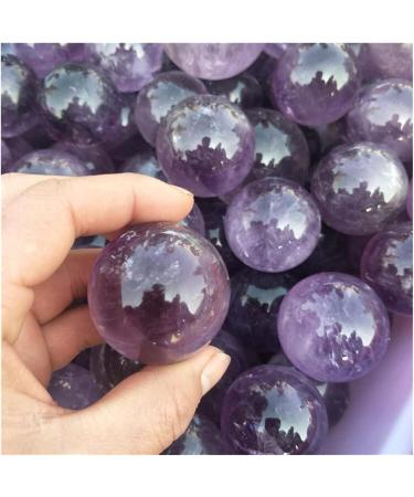 Natural Crystal Rough Natural Sphere Natural Amethyst Crystal Sphere Ball 35mm-40mm 1pc for Decoration Gift Decoration feng Shui. - Buy Online on SooperMarket.com