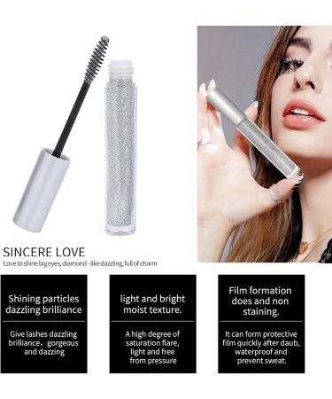 Glitter Lashes Mascara Quick Drying Waterproof Long Lasting Shiny Mascara 3.5g - Buy Online on SooperMarket.com