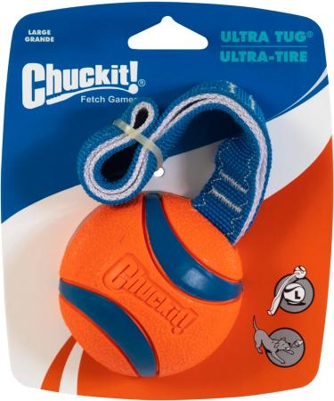 Chuckit! Ultra Tug Dog Toy | Large Rubber Ball Interactive Fetch & Tug Toy - Buy Online on SooperMarket.com