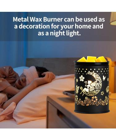 Electric Metal Wax Warmer - Stylish Home Office Decor & Unique Gifts (Moon/Flower Fairy Design) - Buy Online on SooperMarket.com