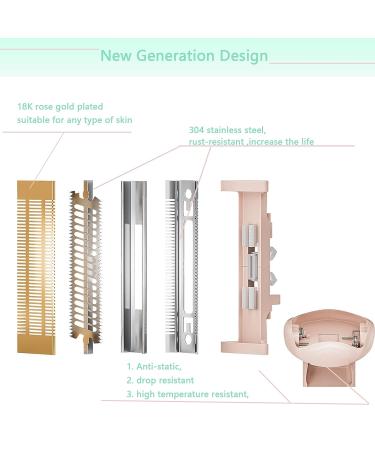 Flawless Nu Razor Pink Replacement Heads - Compatible with Finishing Touch, Rose Gold Body, 2 Blades + 1 Charger Cord - Buy Online on SooperMarket.com