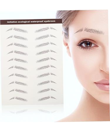 Baluue 42 Pcs Eyebrow Stickers Grooming Shaping Eyebrow Sticker Eyebrow 4d Peel Hair Water Transfer Paper - Buy Online on SooperMarket.com