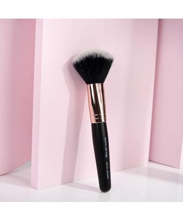 Brushworks Powder Brush Black and Gold One Size - Buy Online on SooperMarket.com