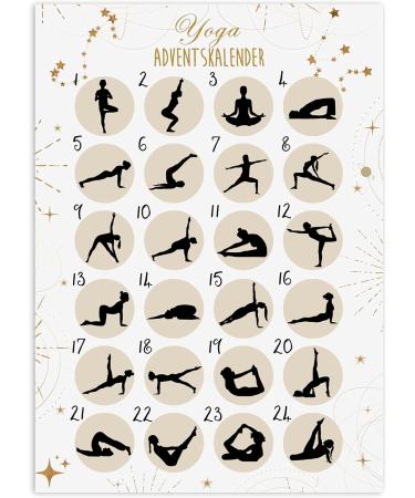 Buy A3 Scratch Advent Calendar | Unique Yoga HELL Christmas Countdown - Buy Online on SooperMarket.com