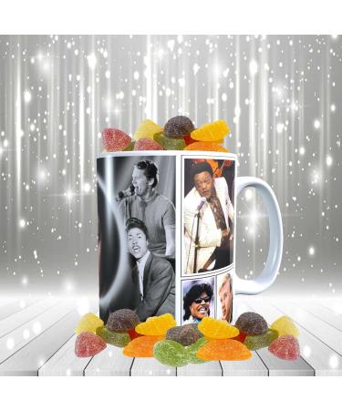 Rock n Roll Greats of The 50s & 60s Celebrity Music Icon Mug with Choice of Sweets Gift - Buy Online on SooperMarket.com