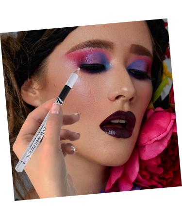 PLAFOPE 40 Pcs Lying Silkworm Eyeliner Highlighter Eye Liner Pen Makeup Eyeliners Gel Wooden Pole White - Buy Online on SooperMarket.com