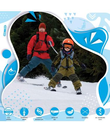 Sklon Ski and Snowboard Harness Trainer for Kids - Blue Frost | Teach Your Child Skiing and Snowboarding Fundamentals - Buy Online on SooperMarket.com
