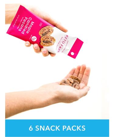 Keto Farms Keto Nuts Trail Mix Snack Packs - Variety Pack of Healthy Candied Nuts - Keto-Friendly Snacks for Adults - 1 oz Bags (6 Servings) - Buy Online on SooperMarket.com