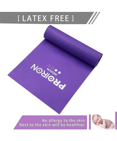 PROIRON Latex-Free Resistance Bands - Strength Training Yoga Pilates - Light/Medium/Heavy - Purple - 1.5m - 20lb - Buy Online on SooperMarket.com