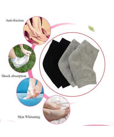 2 Pairs of Moisturizing Silicone Gel Socks for Dry Cracked Feet - International Shipping Available - Buy Online on SooperMarket.com
