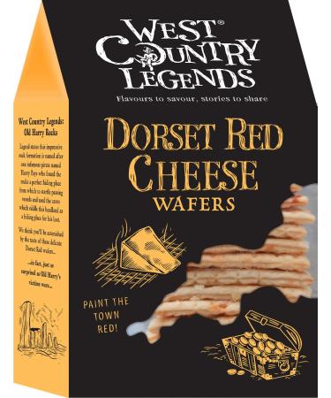 WEST COUNTRY LEGENDS - Dorset Red Cheese Wafers Rich & Smoky Flavour Great for Entertaining 80g