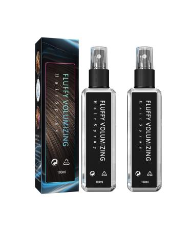 100ml Fluffy Volumizing Hair Spray Long Lasting Bright Non Greasy Non Sticky Volumizing Styling Gel & Hairspray for Fine Volumizer Hair Spray for Fine Thin Hair Suitable for All Hairstyles